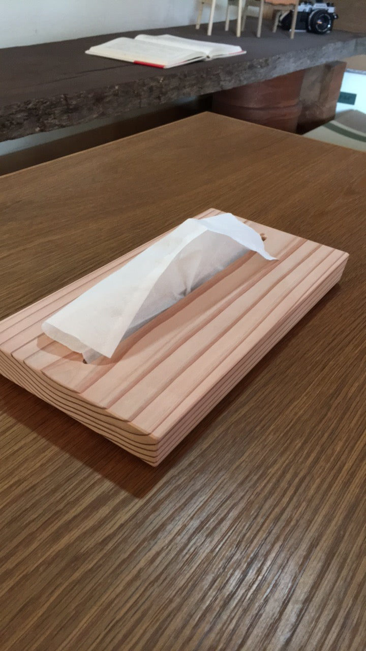 薄型ティッシュボックス 杉